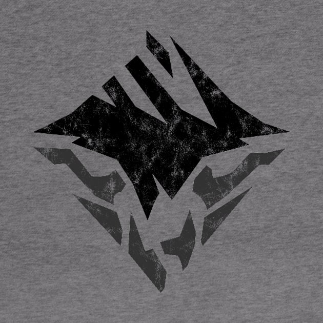 Dauntless Black Distressed Emblem Logo by StebopDesigns